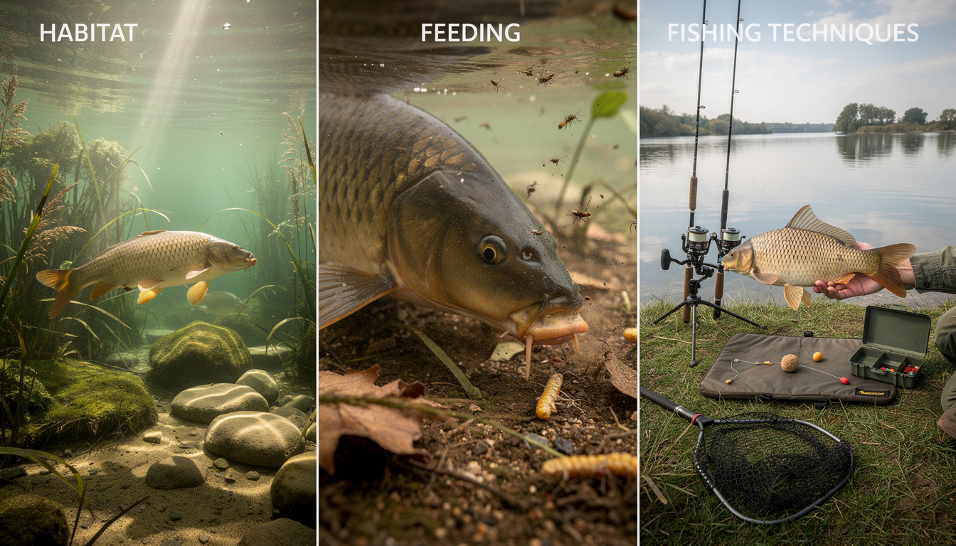 Tout savoir sur la carpe : habitat, alimentation et techniques de pêche