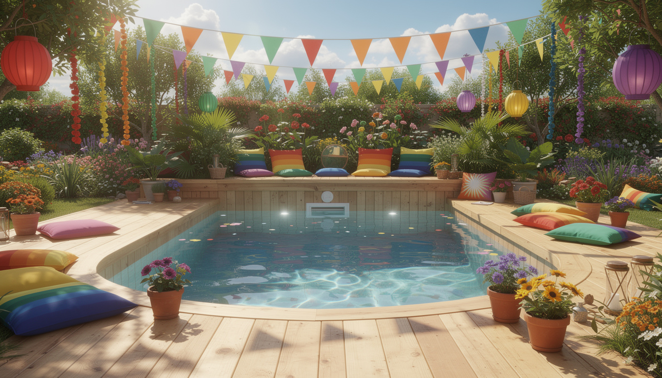 découvrez comment choisir un arc-en-ciel parfait pour sublimer la décoration de votre piscine et créer une ambiance colorée et joyeuse cet été.