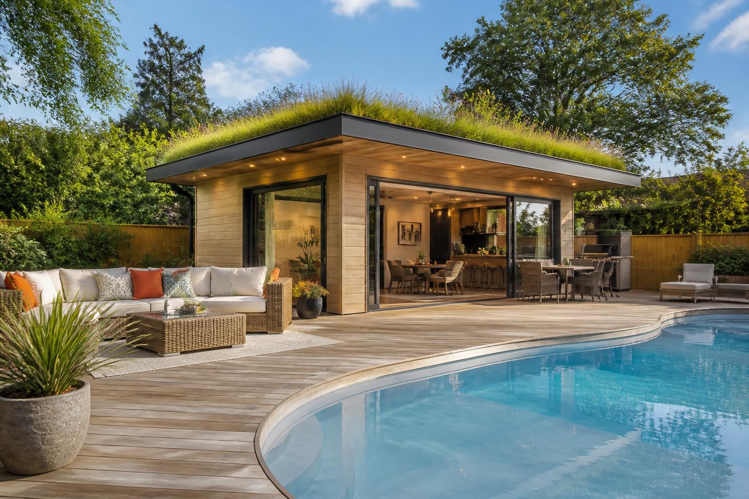 Comment construire un pool house fonctionnel et esthétique