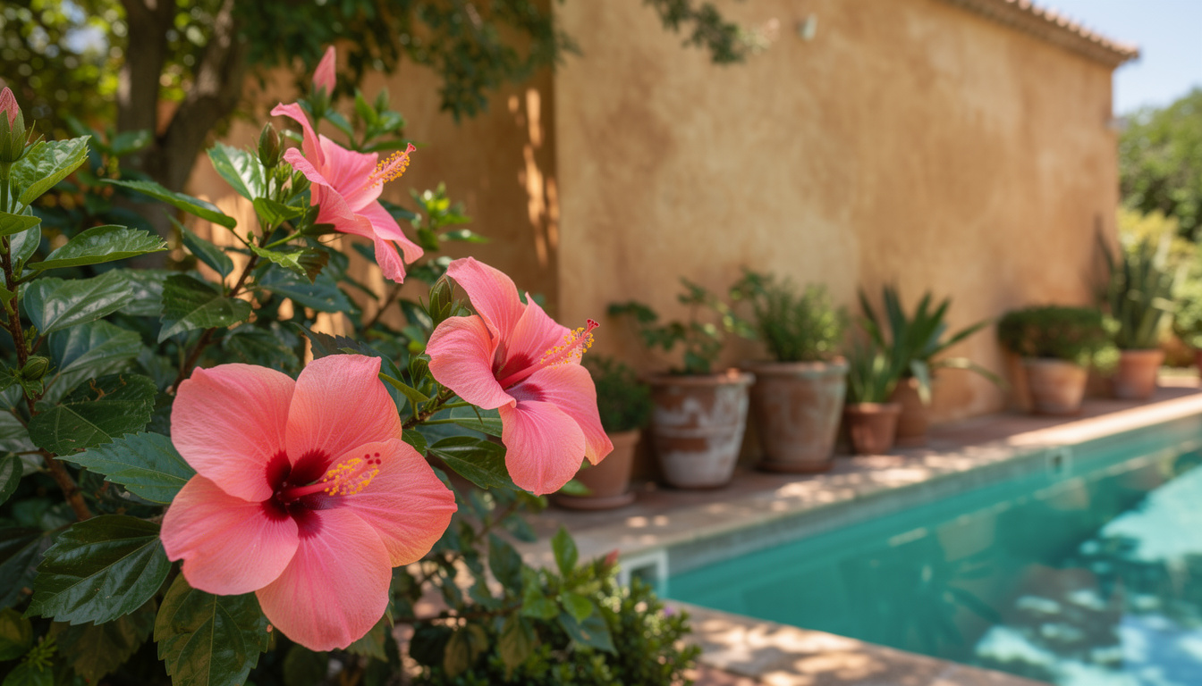 apprenez à cultiver et entretenir un hibiscus rose pour embellir votre jardin avec des fleurs éclatantes et une croissance optimale.