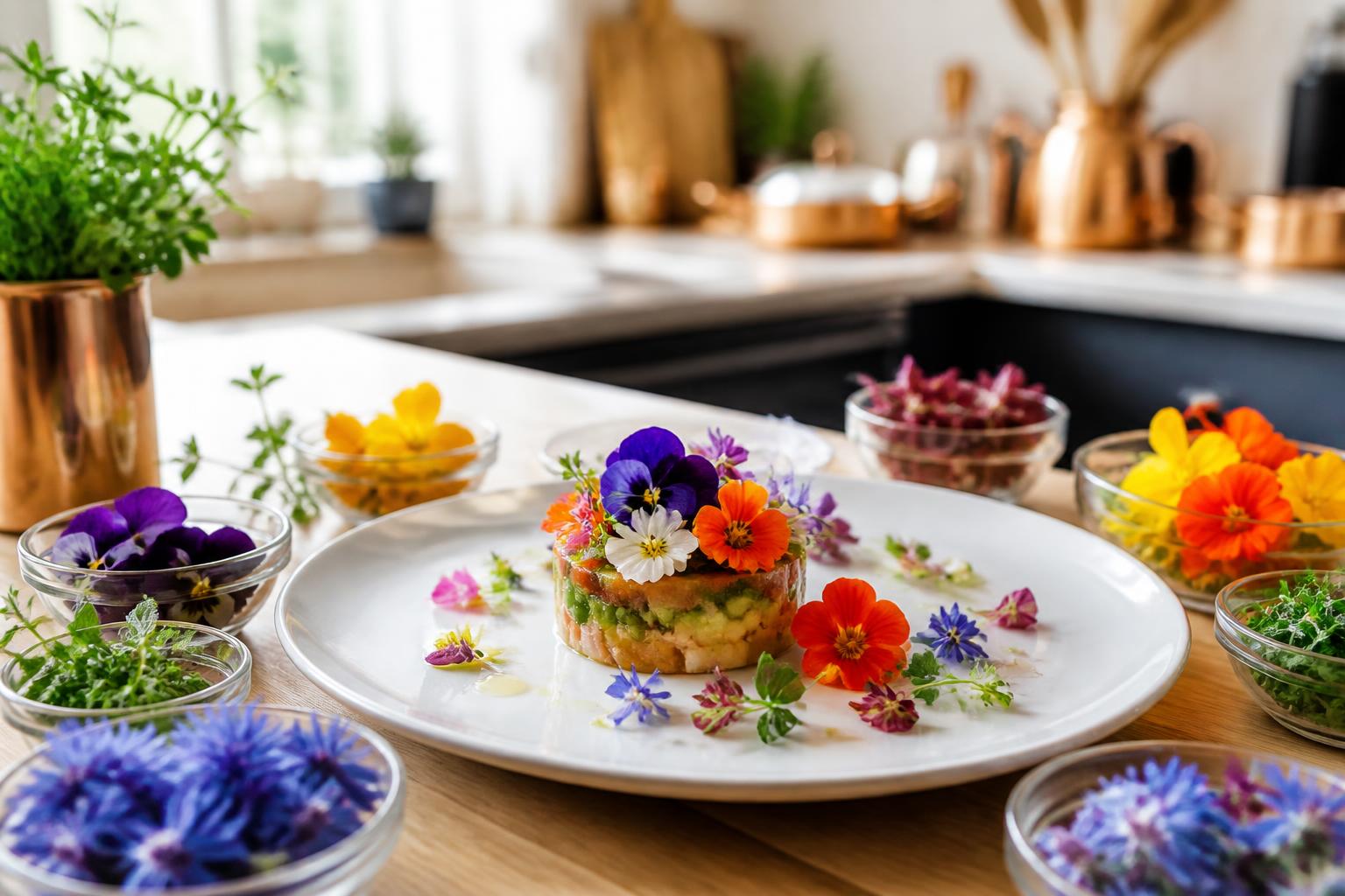 Fleurs comestibles : comment les utiliser en cuisine pour sublimer vos plats