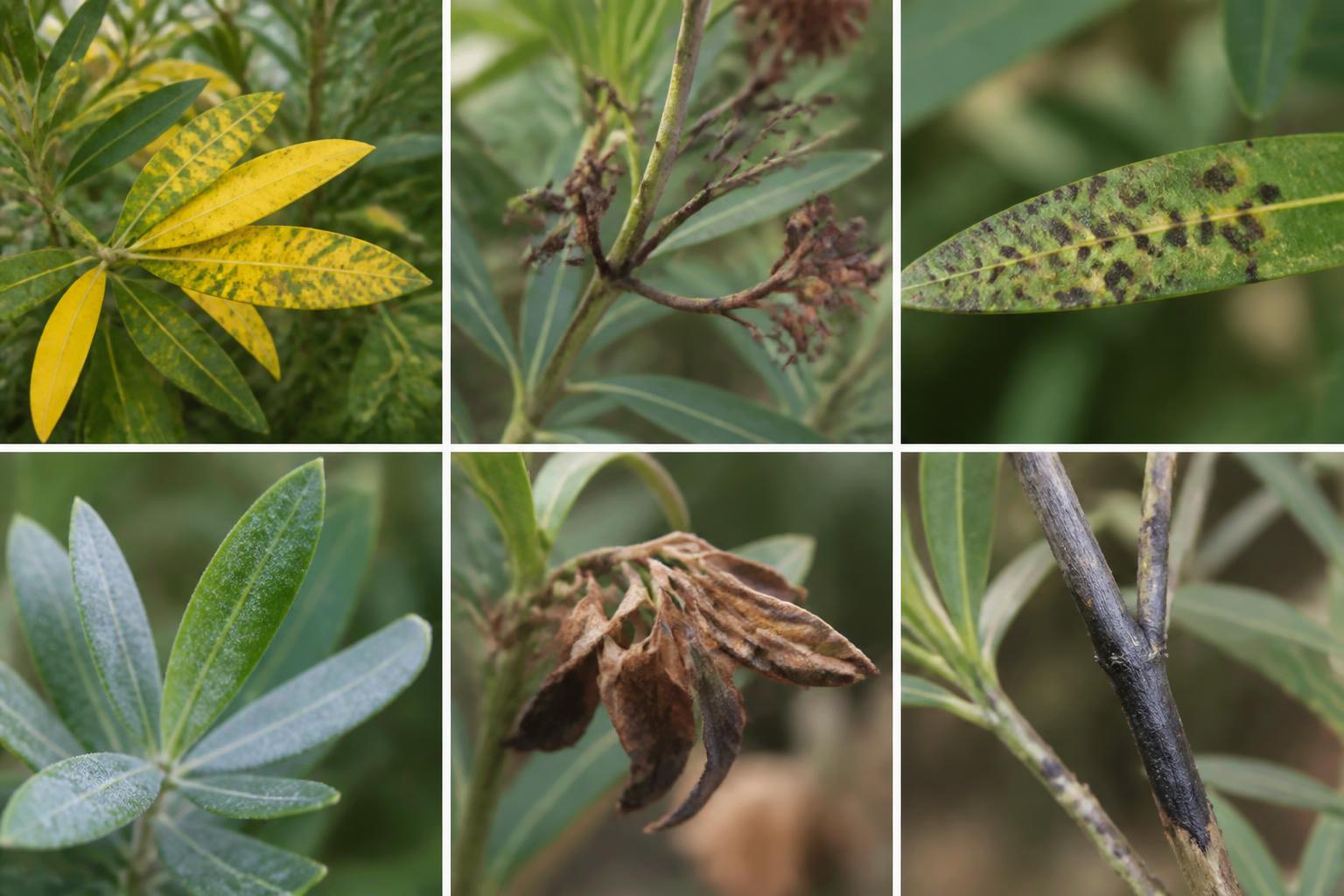 découvrez des photos illustrant les maladies courantes des lauriers roses et apprenez à les identifier pour mieux les soigner et protéger vos plantes.