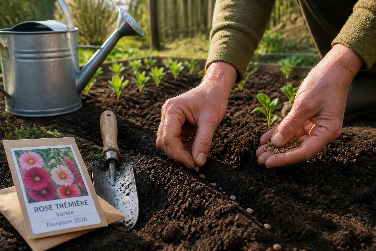 Quand planter les graines de rose tremière pour une floraison réussie en 2026