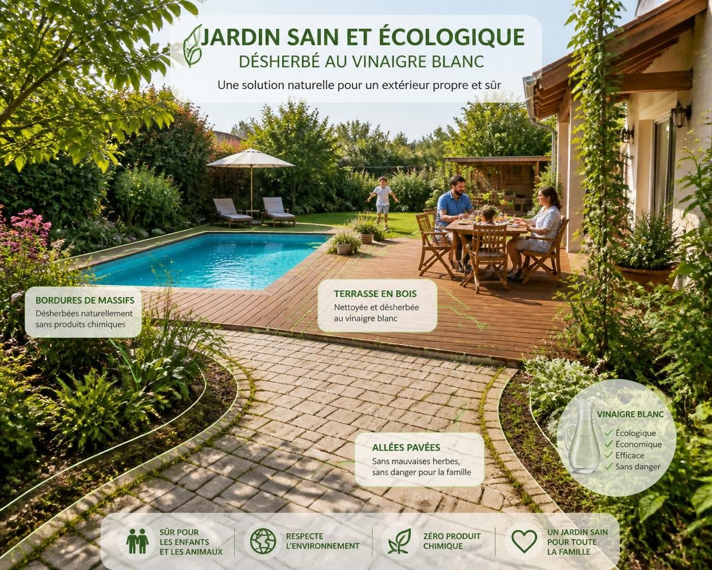 découvrez le dosage idéal de vinaigre blanc pour un désherbant naturel efficace et écologique, facile à préparer chez vous.